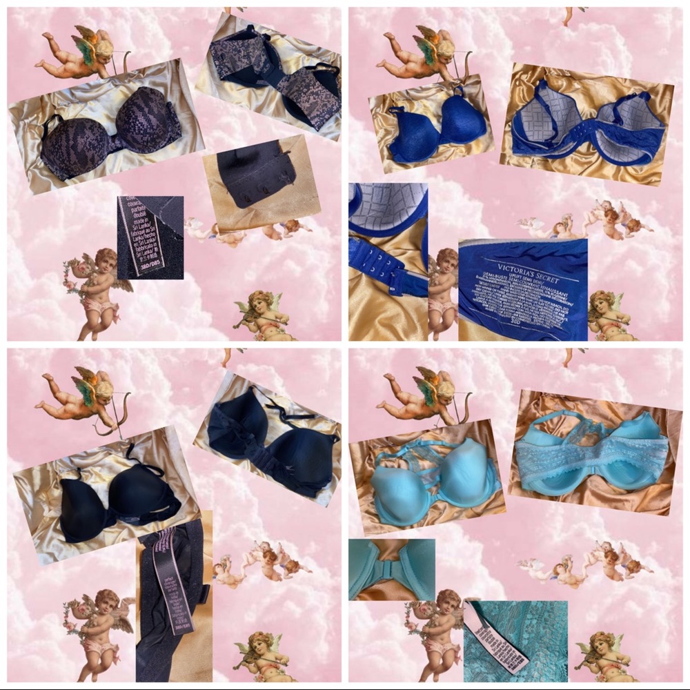 All 4 Victoria’s Secret bras 38D BUNDLE